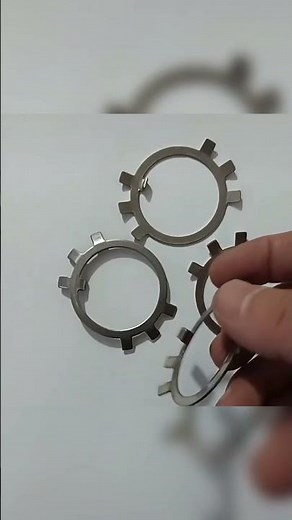 Stainless Steel Tab Washers For Round Nuts Lock Gasket Retaining Stop Washers For Slotted Round Nuts