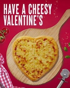 Step up the cheese-factor this Valentine's Day with a Cheese or Pepperoni large heart pizza, for just $9.99 pick up or delivered 🧀❤️ Offer available Feb 8 - 14, 2022. | Pizza Hut