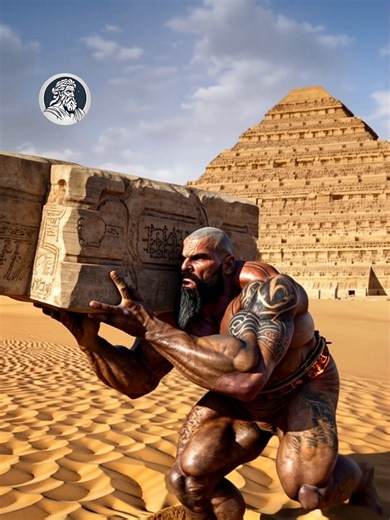 HOW THE PYRAMIDS WERE MADE #cadamitologia #fyp #ai #giants #egypt #desert #pyramids #alien