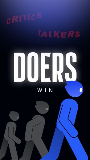 Legacy Academy - #1 Self-Improvement App on Instagram: "Comment “DO” to unlock a free tool that helps you take consistent action. There will always be critics watching from the sidelines. There will always be talkers explaining what should be done. But progress only happens on the other side of action. Doers move while others analyze, judge, or wait for permission. You do not need approval to start. You do not need to convince anyone of your path. Focus on stepping through the door. The noise fa