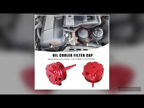 Oil cooler Filter Lid Cover Cap AN10 Fittings 2 Sensor Ports For BMW M52 M54 M56 E46 E39 E60 E61
