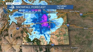 42K views · 652 reactions | Hour-by-hour snow forecast for Colorado. ⏯ ⛄️ More than a foot of heavy snow in the foothills and mountains – is on track. The snow could be heavy enough to down power lines and tree limbs. Denver is now included in the winter storm warning, a new upgrade. Updates: https://bit.ly/3G3UiH5 | Denver7 | Facebook