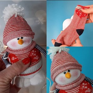 2.5M views · 37K reactions | Buongiorno e buon lunedì !!! Lui è il piccolo snowe pensato da Maria Mancini con il riciclo di calzini e calzamaglia! Occorrente: 1 sfera di polistirolo cm7 1 sfera di polistirolo cm 6 La gamba di un collant di lana bianco Un calzino due occhietti mobili Due palline di feltro per le mani Un piccolo pompon di lana Un piccolo ritaglio di pannolenci arancio Pochissima imbottitura Stellina e filo di ferro Buon divertimento !!! | CreativeMamy | Facebook