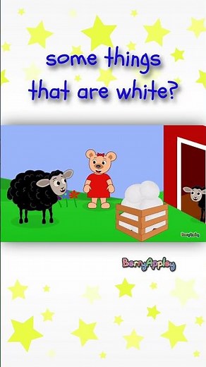 Learn the Color WHITE ⚪ Song for Babies, Preschoolers & Kindergarten #esl | BerryAppley