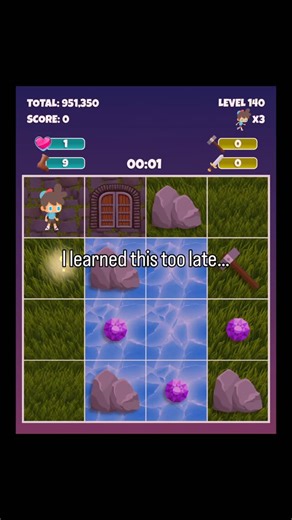 Every move matters in PUZL Boy. One careless move… And suddenly, every gem I aimed for was out of reach. One misstep and the gate stayed closed. One tiny mistake… and I had to start all over. Level 140 isn’t just a puzzle. It’s a test of patience, strategy, and timing. Dragons block your path. Boulders trap you. Ice tiles launch you across the board. Think you can beat it? Think you won’t make the same mistake I did? Pause. Look at the board. Plan. Visualize. And then… make your move. Download P