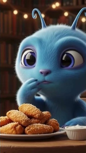 Alien trying WING -STOP for the first time!!🍗