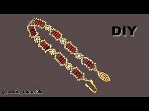 How to make a bracelet with bugle beads and seed beads. Beading tutorial
