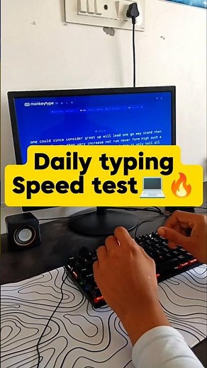 Daily typing speed test. Increase typing speed #typing #typingspeed #typingtest #stenograper #asmr
