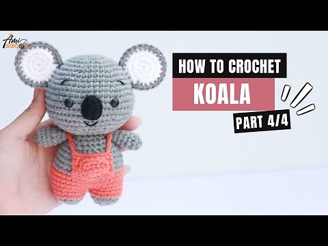 #299 | Koala Amigurumi Free Pattern (4/4) | How To Crochet Amigurumi Forest Animals | ‪@AmiSaigon‬