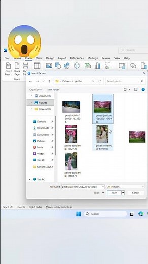 MS Word Me Picture Insert Kaise Kare? 📷 | Easy & Fast Trick 😲