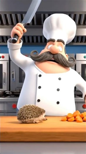 The Chef Almost Chopped a Hedgehog?! 😨❤️ | Cute Animation #3danimation #funny #animatedfilm #cartoon