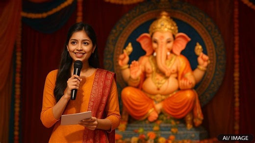 ganesh chaturthi 2025: गणेश चतुर्थी सांस्कृतिक कार्यक्रम एंकरिंग/मंच संचालन स्क्रिप्ट हिंदी में