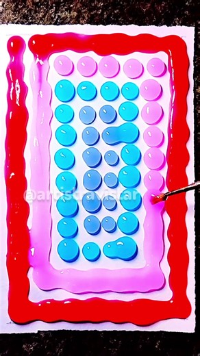 🔴🩷 Oddly Satisfying Red & Pink Color Mixing | Art ASMR #shorts