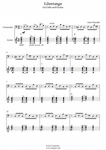 Libertango (Astor Piazzolla) - Noten für Cello