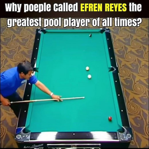 Why people Called EFREN REYES the greatest pool player of all times #shorts