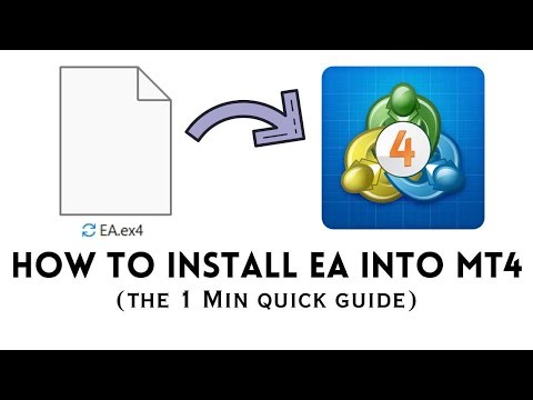 How to Install an Expert Advisor (EA) into MT4 (No Bullshit 1 Min Video)