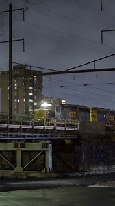 13K views · 720 reactions | On a cold and rainy night, a pair of CSX engines bring Conrail Shared Assets Operations train YPMO-33 across Bridge and Union Streets in Trenton, New Jersey on Amtrak's Northeast Corridor Line. | Trainiac Productions | Facebook