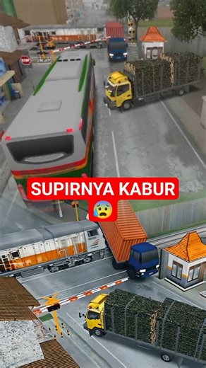 Eksperimen Gila! Menaruh Kontainer di Tengah Rel Kereta Api #gaming #shorts #automobile #trending
