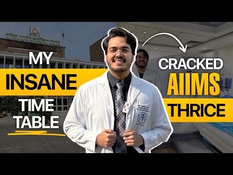 This INSANE Study Schedule Helped me Cracked AIIMS "THRICE" in FIRST Attempt | Dr Aman Tilak, MD