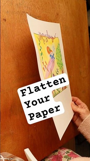 How to Flatten Buckled Watercolour Paper – The Easy Way #watercolourtips #paperflattening