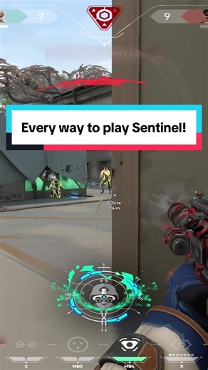There are multiple ways to play sentinel, you can be passive, you can be aggressive, or you can be reactive. This is an example of being passive, and reactive. Still doing your job stopping the plant, a stalling long enough for your team to rotate. #sentinel #valorant #valcoaching #coaching #val