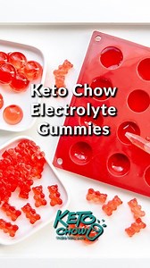 Chef Taffiny Elrod @ketocookingschool shows us how to make her Keto Chow Electrolyte Gummies recipe. You can get the full recipe at https://www.ketochow.xyz/2019/03/keto-chow-electrolyte-gummies/ A fun and convenient way to replenish your electrolytes. Brew extra coffee or tea and sweeten to your liking; or use your favorite low carb drink. Equipment: Silicone candy molds or ice cube trays #ketorecipe #easyketo #electrolytes | Keto Chow | Facebook