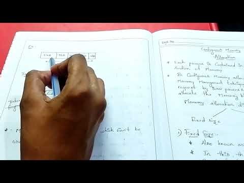 what is Contiguous Memory Allocation in OS in Telugu #os #contiguosMemoryAllocation