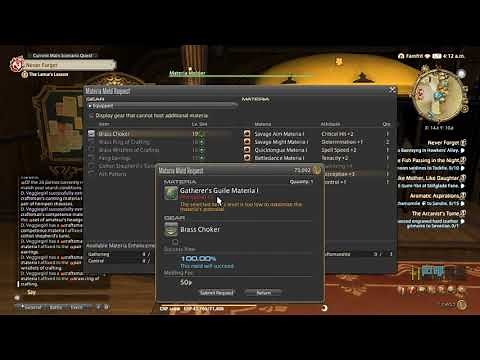 FFXIV: How to Meld Materia to Your Gear - Tutorial