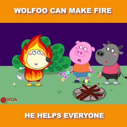 Wolfoo's Fire-Making Adventure
