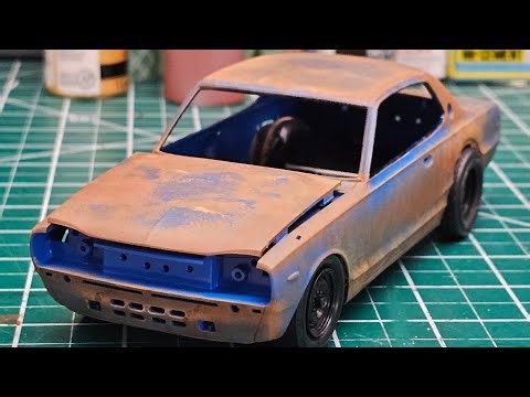 How To RECREATE OVER 50 Years of RUST: Nissan GTR HAKOSUKA Car Scale Model Build [pt.3]
