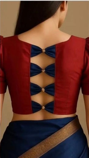 Beautiful Trendy blouse back neck design blouse sleeves design ब्लाउज बेक नेक डिजाईन बाजू डिजाईन