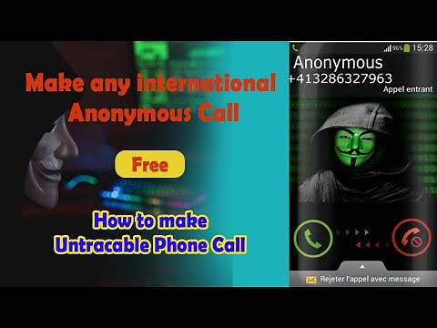 How to make anonymous phone call - Windows/Android