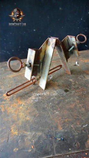 DIY Iron Clamp Vise – The Handy Tool That Welders Swear By! #shorts