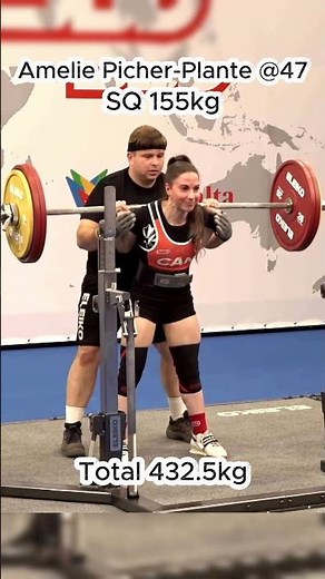 2026 IPF World Open Classic Powerlifting Championships Total 432.5kg by Amelie Picher-Plante @47