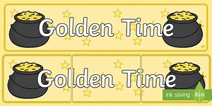 Golden Time Display Banner