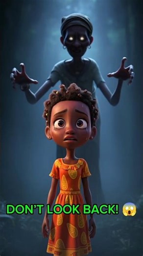 She Broke the Only Rule… Never Look Back 😱 African Animated Horror Story #shorts