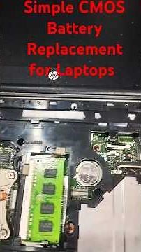 How to Change CMOS Battery in Any Laptop #windows #quicktechtips