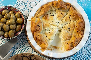The Creamiest Feta Cheese Pie: Greek Bechamel Tiropita