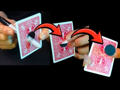 HOLE TO STICKER! Easy Magic Trick Tutorial