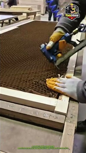 Installing Honeycomb Panels with a Pneumatic Stapler | Precision Panel Assembly #industrialtools