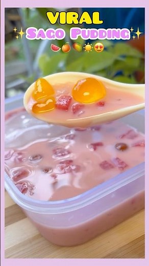 😋Yummy SAGO PUDDING Recipe You Need To Try | Easy Summer Dessert #sagopudding #dessertrecipe