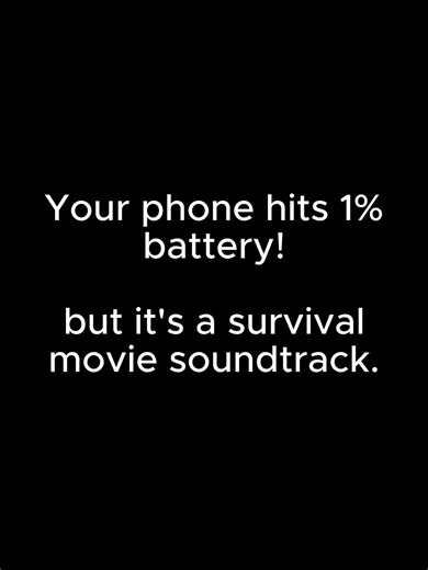 Your phone hits 1% battery... but it's a survival movie soundtrack.🔋🎬 #cinematicscore #originalmusic #creativity #lowbattery #musicaltheatre