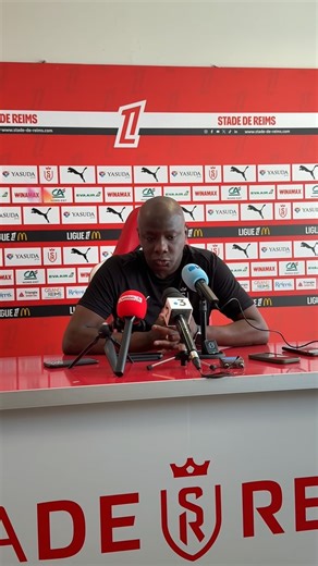 7.4K views · 28 reactions | ⚽ Le Stade de Reims accueille l'AS Saint-Etienne ce samedi 10 mai, pour le compte de la 33e et avant-dernière journée de Ligue 1 (21 heures). Un rendez-vous décisif dans l'optique du maintien pour les Rouge et Blanc. ⚪ Présentation de cette rencontre et des enjeux avec Samba Diawara, le coach champenois  | L'union | Facebook
