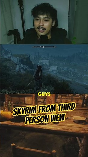 enjoying skyrim from FPS view like it design to be #skyrim#gaming#latenightstream
