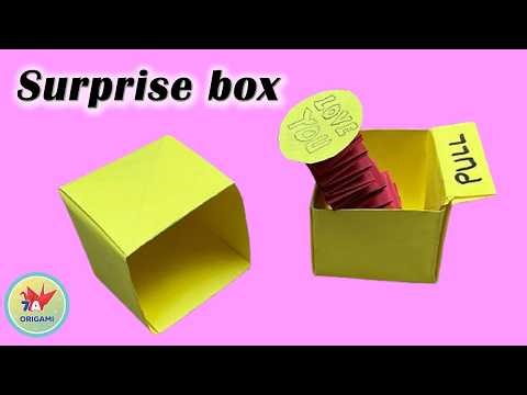 Origami Surprise Box | How to make an Paper pop up box