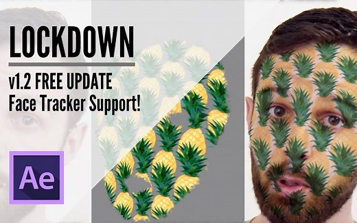 物体表面跟踪特效合成高级工具AE插件 Lockdown 1.2 Face Tracker 新功能
