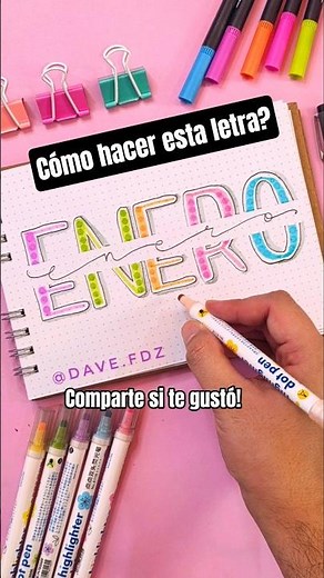 The best lettering tutorial for your January cover! 💜 Trendy style #lettering #creativeideas