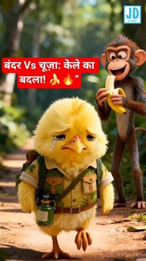 Monkey vs Chick: Banana Revenge! 🍌🔥 #shorts #monkey #ai #viral