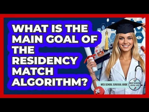 What Is The Main Goal Of The Residency Match Algorithm?