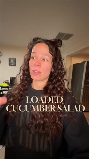 This is your sign to romanticize lunch 🥒 Loaded cucumber salad becaus...